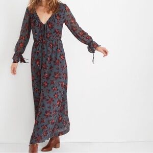 Willowleaf Tie-Sleeve Maxi Dress Women’s 00 Madewell